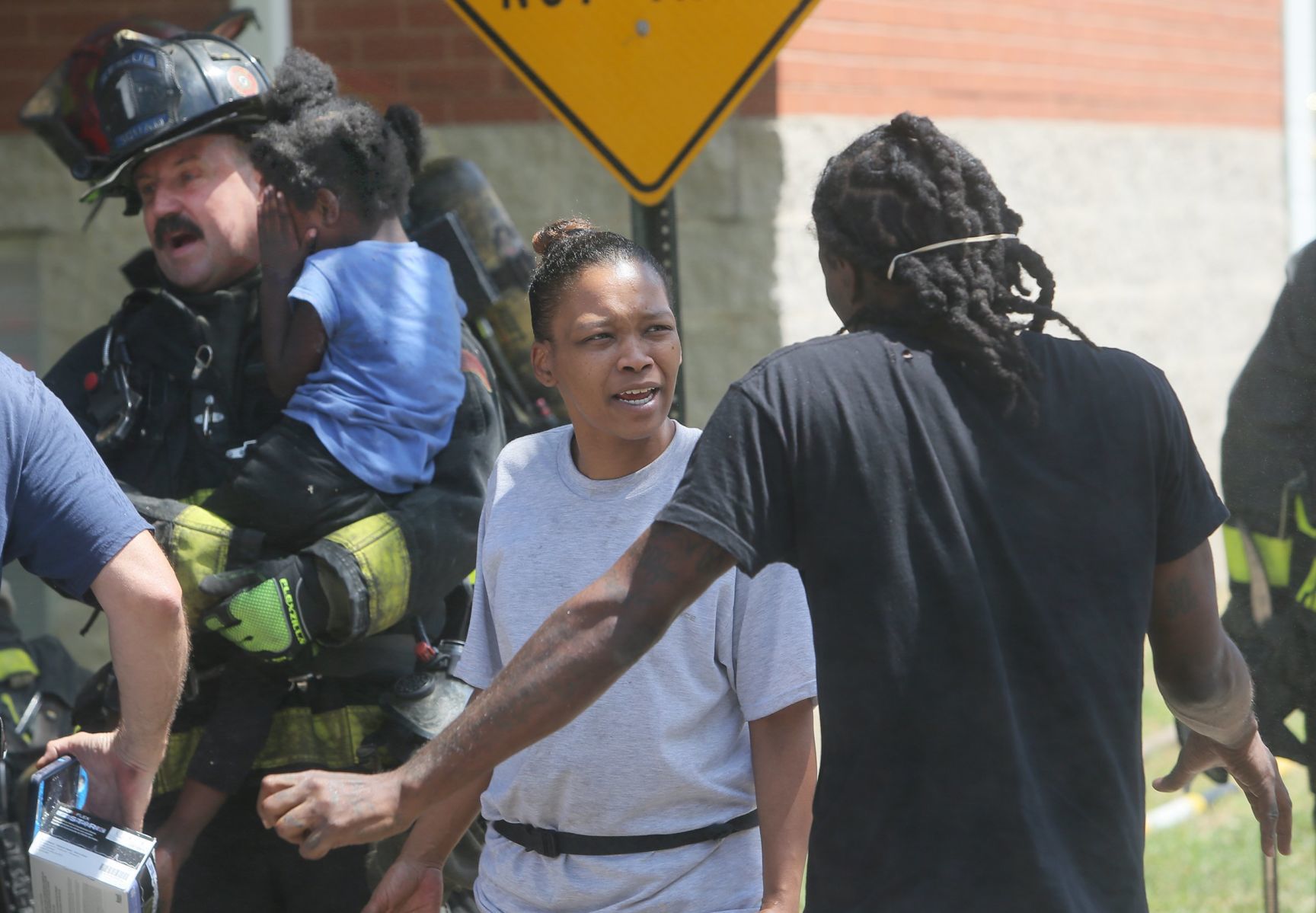Four Children rescued from smoky fire